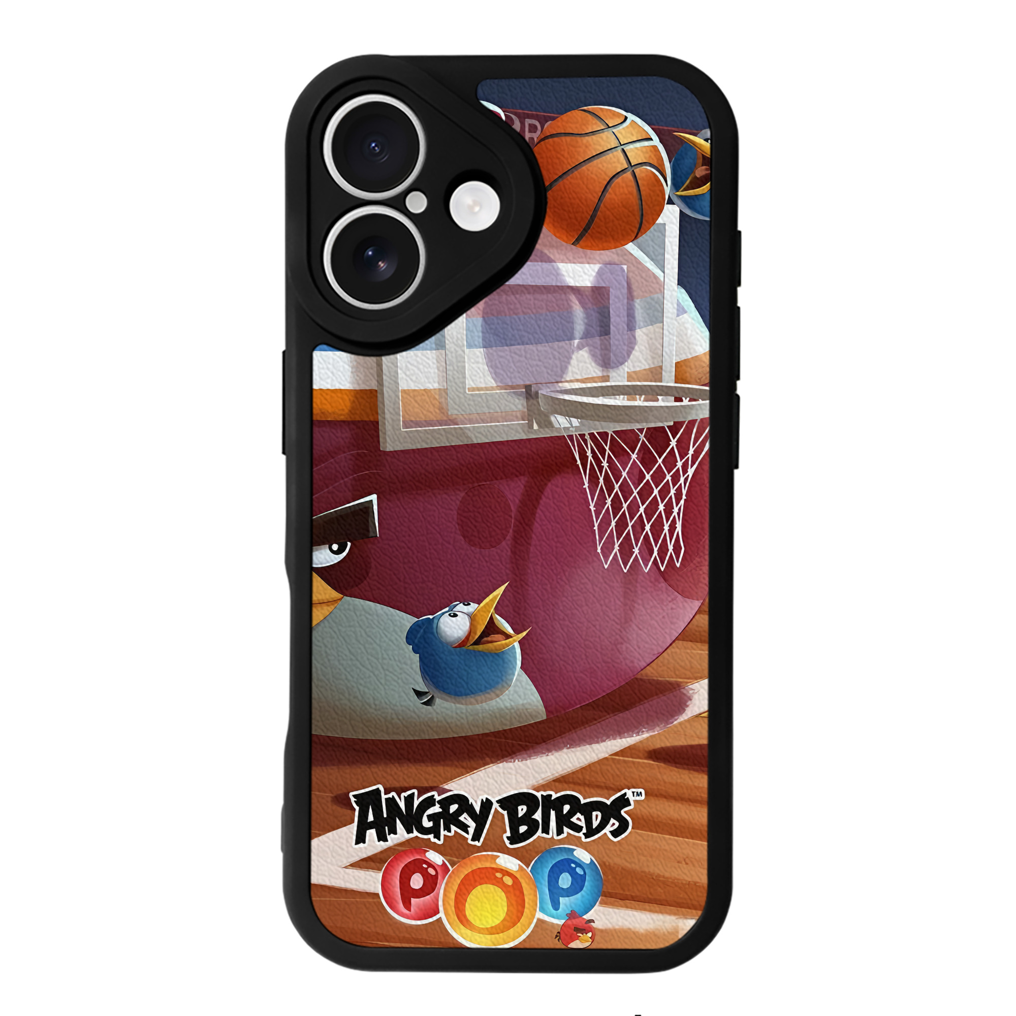 （画像用） Angry Birds アングリーバード 【iPhone 16シリーズ対応】シリコンスマホケース（レザー調） 材質：シリコン